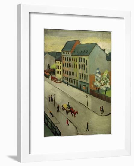 Our Street in Grey, 1911-Auguste Macke-Framed Giclee Print