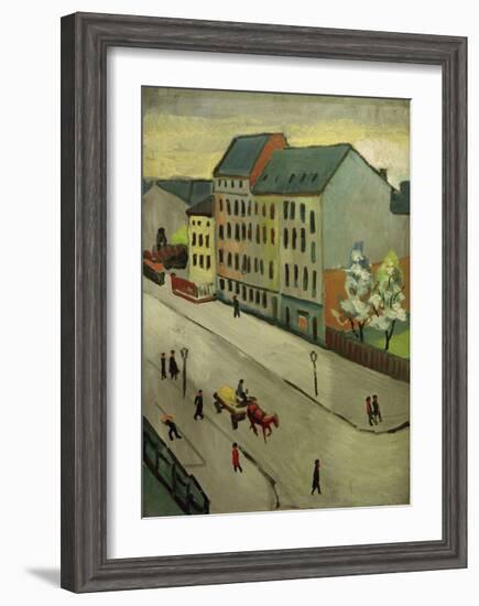 Our Street in Grey, 1911-Auguste Macke-Framed Giclee Print