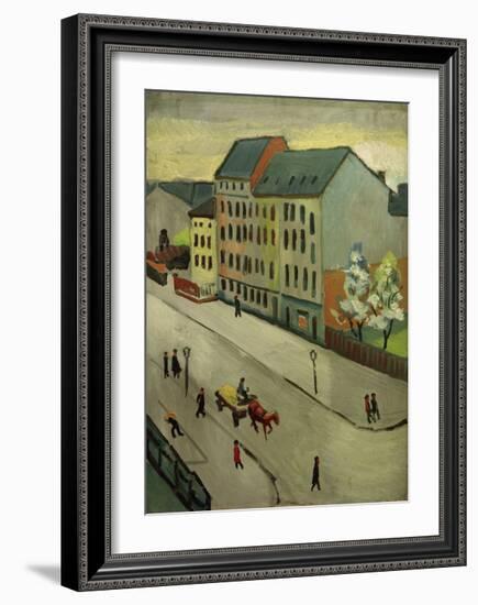 Our Street in Grey, 1911-Auguste Macke-Framed Giclee Print