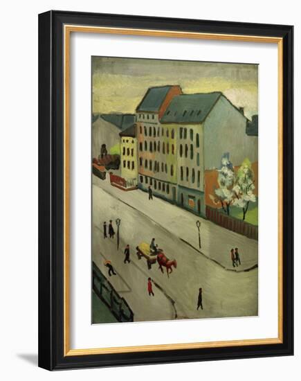 Our Street in Grey, 1911-Auguste Macke-Framed Giclee Print