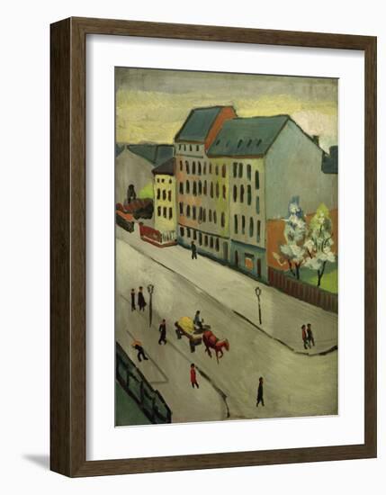 Our Street in Grey, 1911-Auguste Macke-Framed Giclee Print