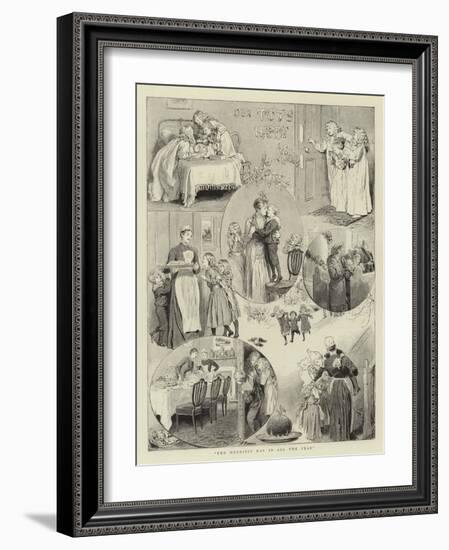 Our Tots Happy Xmas-Robert Barnes-Framed Giclee Print