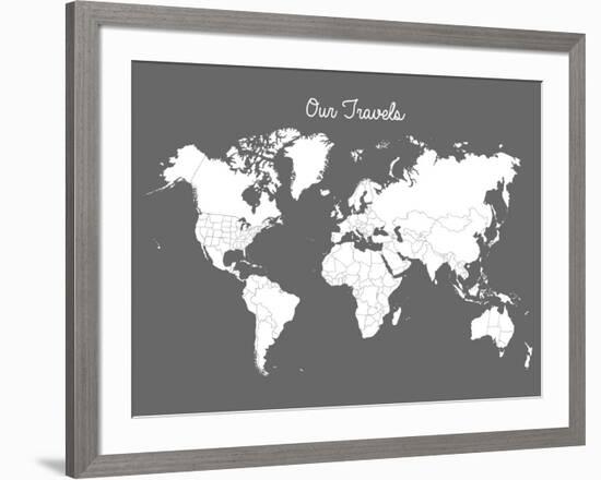 Our Travels Steel-Samantha Ranlet-Framed Art Print