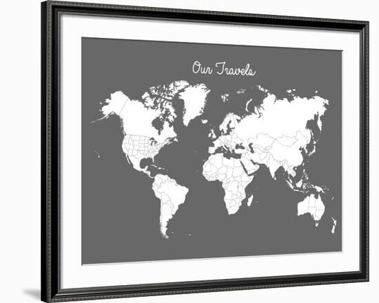 Our Travels Steel-Samantha Ranlet-Framed Art Print