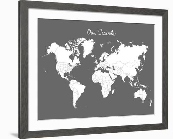 Our Travels Steel-Samantha Ranlet-Framed Art Print