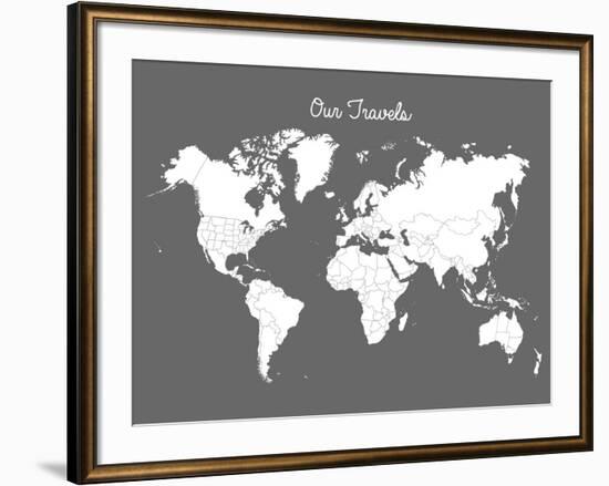 Our Travels Steel-Samantha Ranlet-Framed Art Print