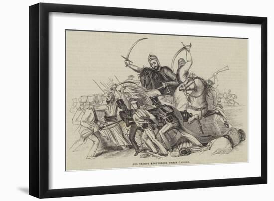 Our Troops Recovering their Cannon-null-Framed Giclee Print