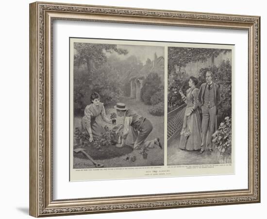 Our Two Gardens-Arthur Hopkins-Framed Giclee Print