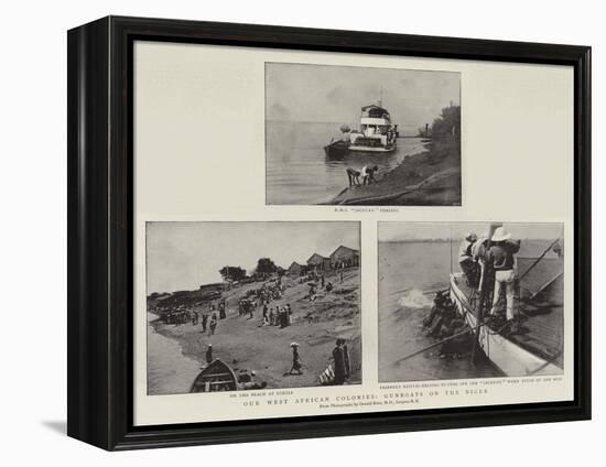 Our West African Colonies, Gunboats on the Niger-null-Framed Premier Image Canvas