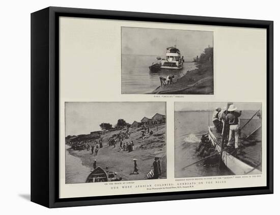 Our West African Colonies, Gunboats on the Niger-null-Framed Premier Image Canvas