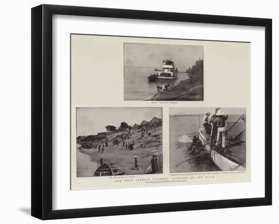 Our West African Colonies, Gunboats on the Niger-null-Framed Giclee Print