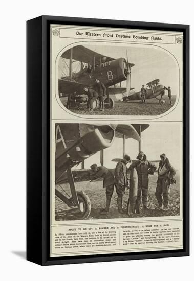 Our Western Front Daytime Bombing Raids-null-Framed Premier Image Canvas