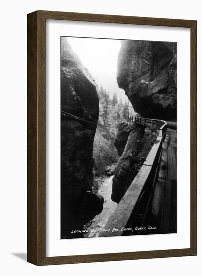 Ouray, Colorado - View from Box Canyon-Lantern Press-Framed Art Print