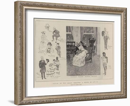 Ours at the Globe Theatre, a Scene in Act II-Frank Craig-Framed Giclee Print