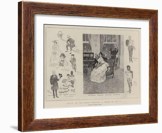 Ours at the Globe Theatre, a Scene in Act II-Frank Craig-Framed Giclee Print