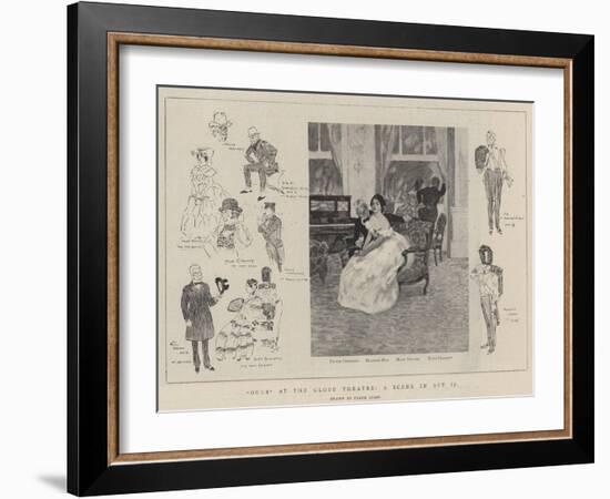 Ours at the Globe Theatre, a Scene in Act II-Frank Craig-Framed Giclee Print