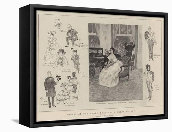 Ours at the Globe Theatre, a Scene in Act II-Frank Craig-Framed Premier Image Canvas
