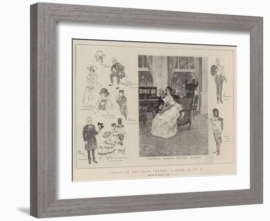 Ours at the Globe Theatre, a Scene in Act II-Frank Craig-Framed Giclee Print