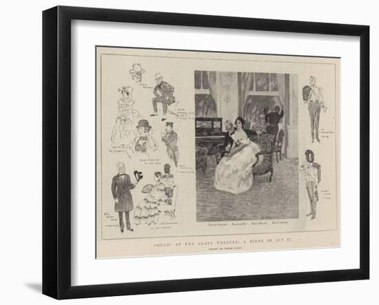 Ours at the Globe Theatre, a Scene in Act II-Frank Craig-Framed Giclee Print