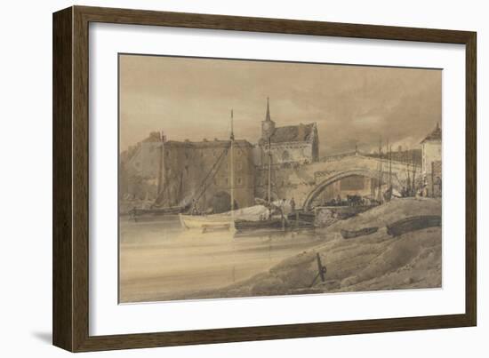 Ouse Bridge, York, 1800-Thomas Girtin-Framed Giclee Print