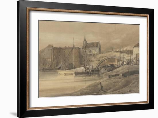 Ouse Bridge, York, 1800-Thomas Girtin-Framed Giclee Print