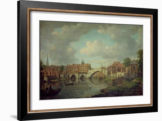 Ouse Bridge, York, c.1764-William Marlow-Framed Giclee Print