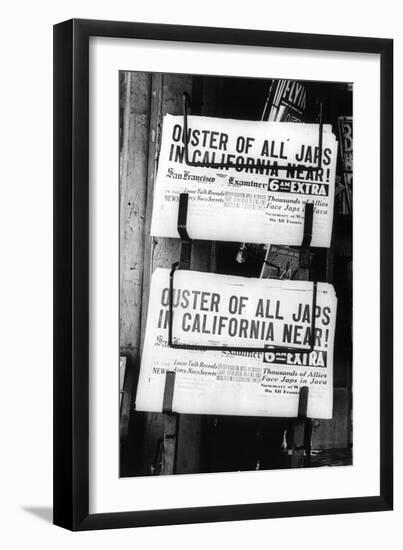 Ouster of All Japs-Dorothea Lange-Framed Art Print