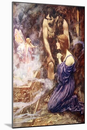 Out Flew a Beautiful Fairy-Like Creature with Rainbow-Coloured Wings-Arthur C. Michael-Mounted Giclee Print