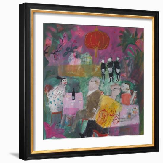 Out for a Chinese, 2011-Susan Bower-Framed Premium Giclee Print