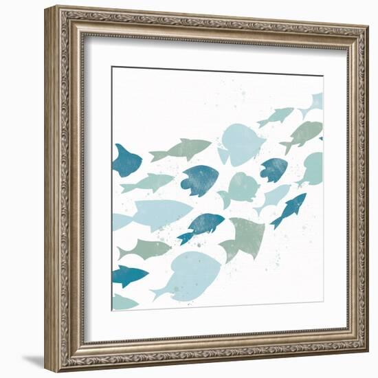 Out For A Swim 1-Kimberly Allen-Framed Art Print