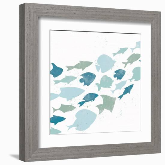 Out For A Swim 1-Kimberly Allen-Framed Art Print