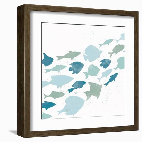 Out For A Swim 1-Kimberly Allen-Framed Art Print