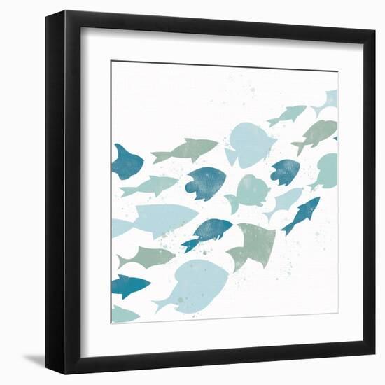 Out For A Swim 1-Kimberly Allen-Framed Art Print