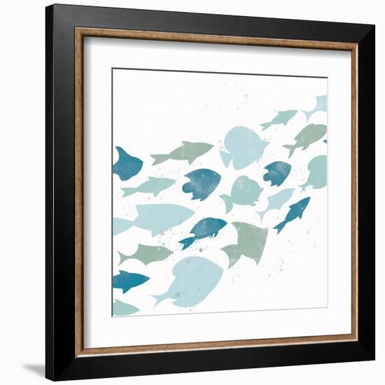 Out For A Swim 1-Kimberly Allen-Framed Art Print