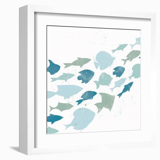 Out For A Swim 1-Kimberly Allen-Framed Art Print