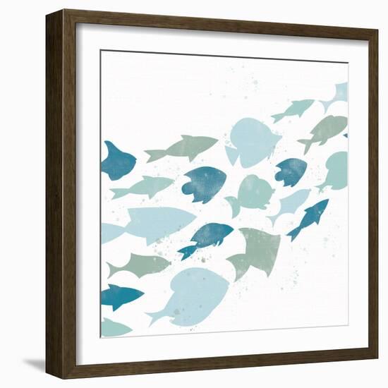 Out For A Swim 1-Kimberly Allen-Framed Art Print