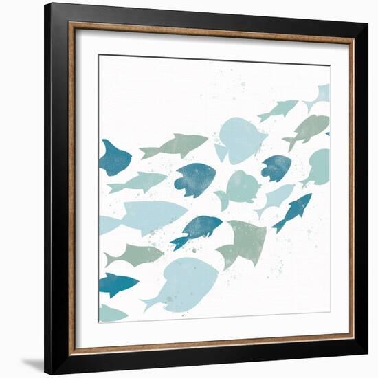 Out For A Swim 1-Kimberly Allen-Framed Art Print