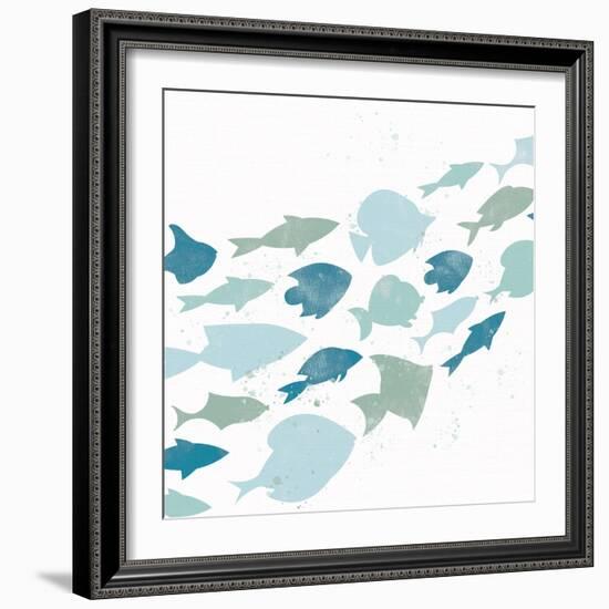 Out For A Swim 1-Kimberly Allen-Framed Art Print