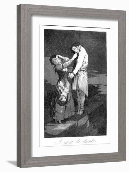 Out Hunting for Teeth',1799-Francisco de Goya-Framed Giclee Print