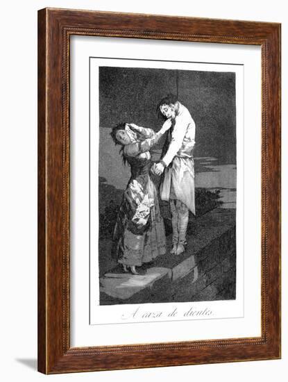 Out Hunting for Teeth',1799-Francisco de Goya-Framed Giclee Print