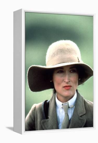 OUT OF AFRICA, 1985 directed by SYDNEY POLLACK Meryl Streep (photo)-null-Framed Stretched Canvas