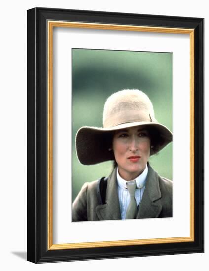 OUT OF AFRICA, 1985 directed by SYDNEY POLLACK Meryl Streep (photo)-null-Framed Photo