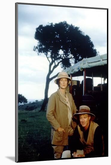 Out of Africa by Sydney Pollack with Meryl Streep and Robert Redford, 1985 (photo)-null-Mounted Photo