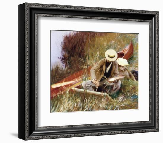 Out of Doors Study-John Singer Sargent-Framed Art Print