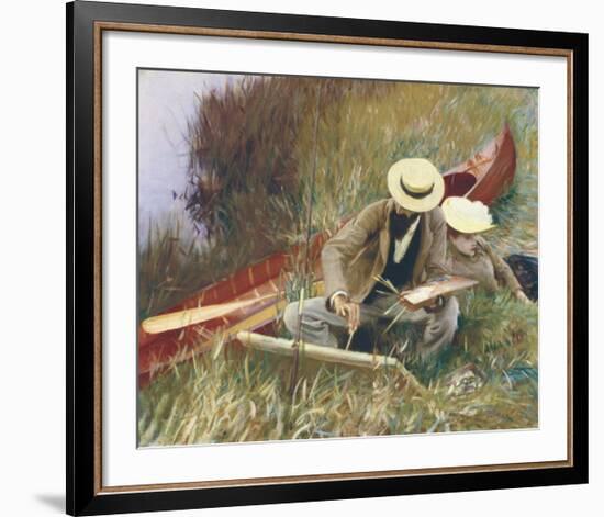 Out of Doors Study-John Singer Sargent-Framed Art Print