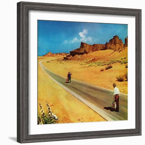 "Out of Gas," September 2, 1961-George Hughes-Framed Giclee Print