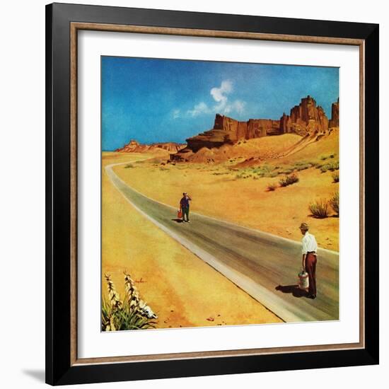 "Out of Gas," September 2, 1961-George Hughes-Framed Giclee Print