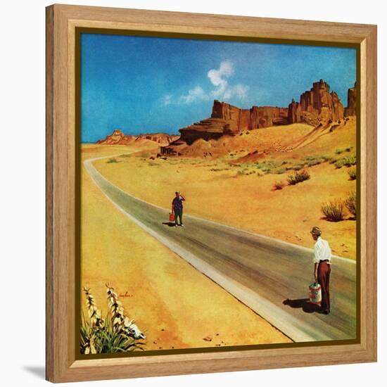 "Out of Gas," September 2, 1961-George Hughes-Framed Premier Image Canvas