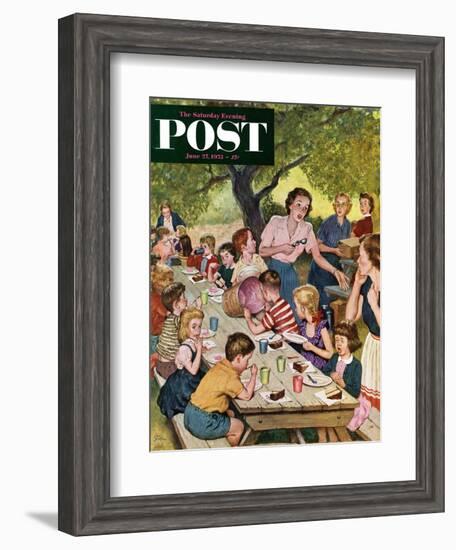 "Out of Ice Cream" Saturday Evening Post Cover, June 27, 1953-Amos Sewell-Framed Giclee Print