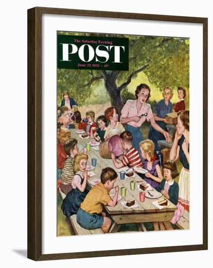 "Out of Ice Cream" Saturday Evening Post Cover, June 27, 1953-Amos Sewell-Framed Giclee Print